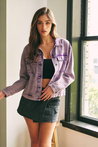 Violet Denim Jacket