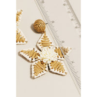 Flower Star Drop Earrings