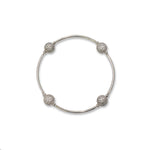 Crystal Pave Blessing Bracelet in Sterling Silver