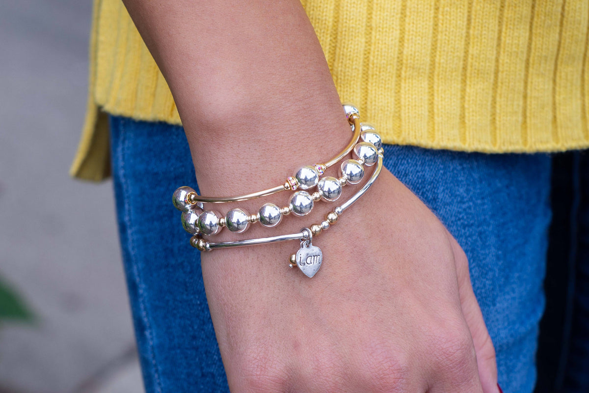 Count Your Blessings Bracelet in Sterling Silver and Gold Filled