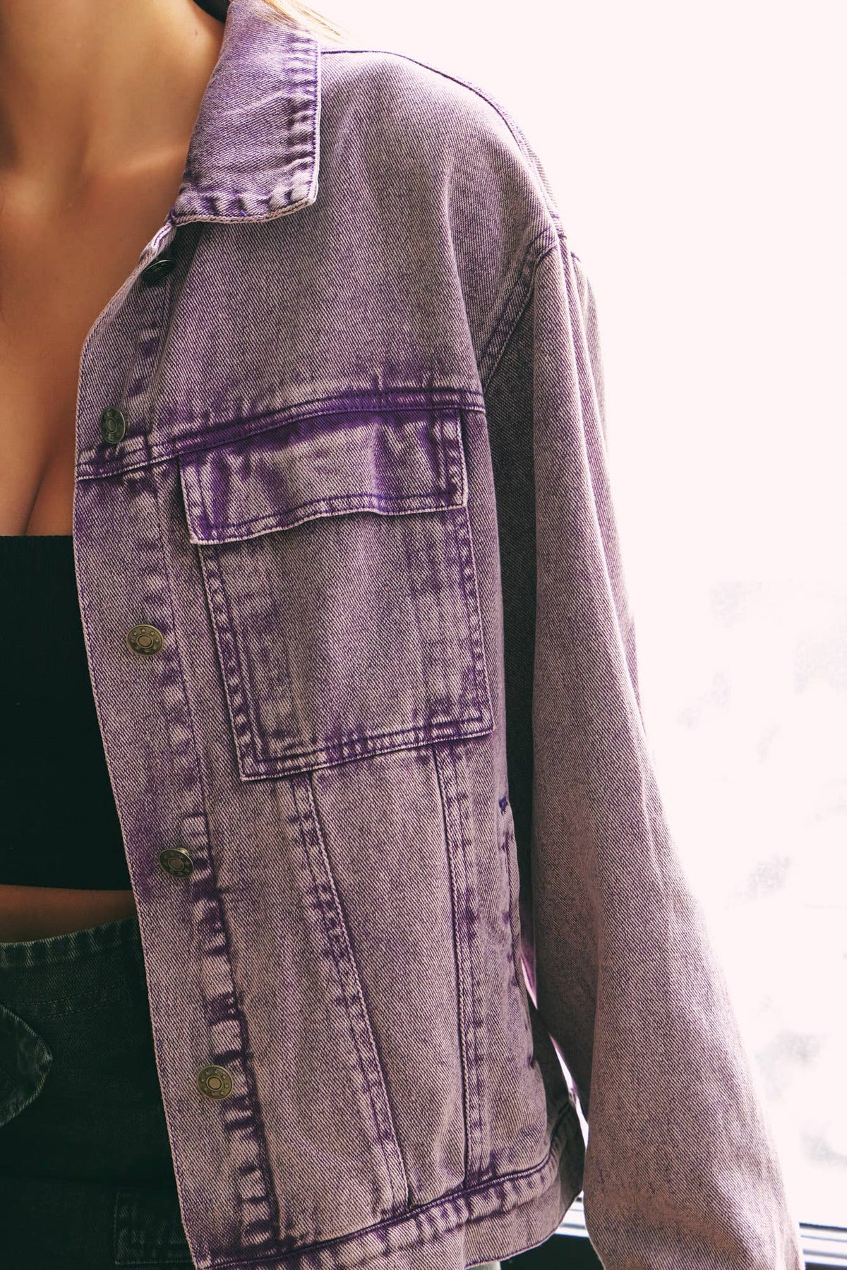 Violet Denim Jacket