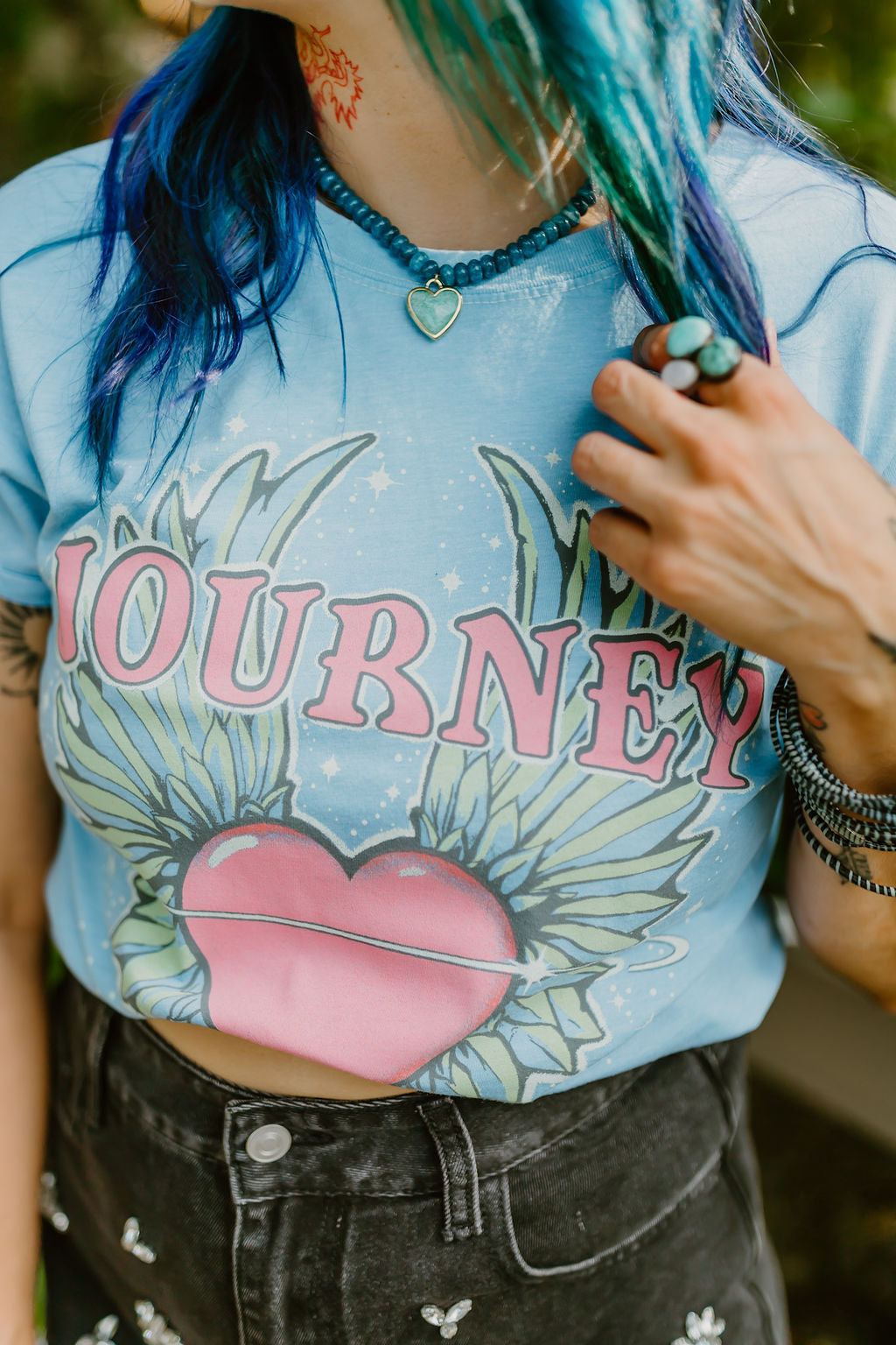 Journey Burn Out Graphic Tee