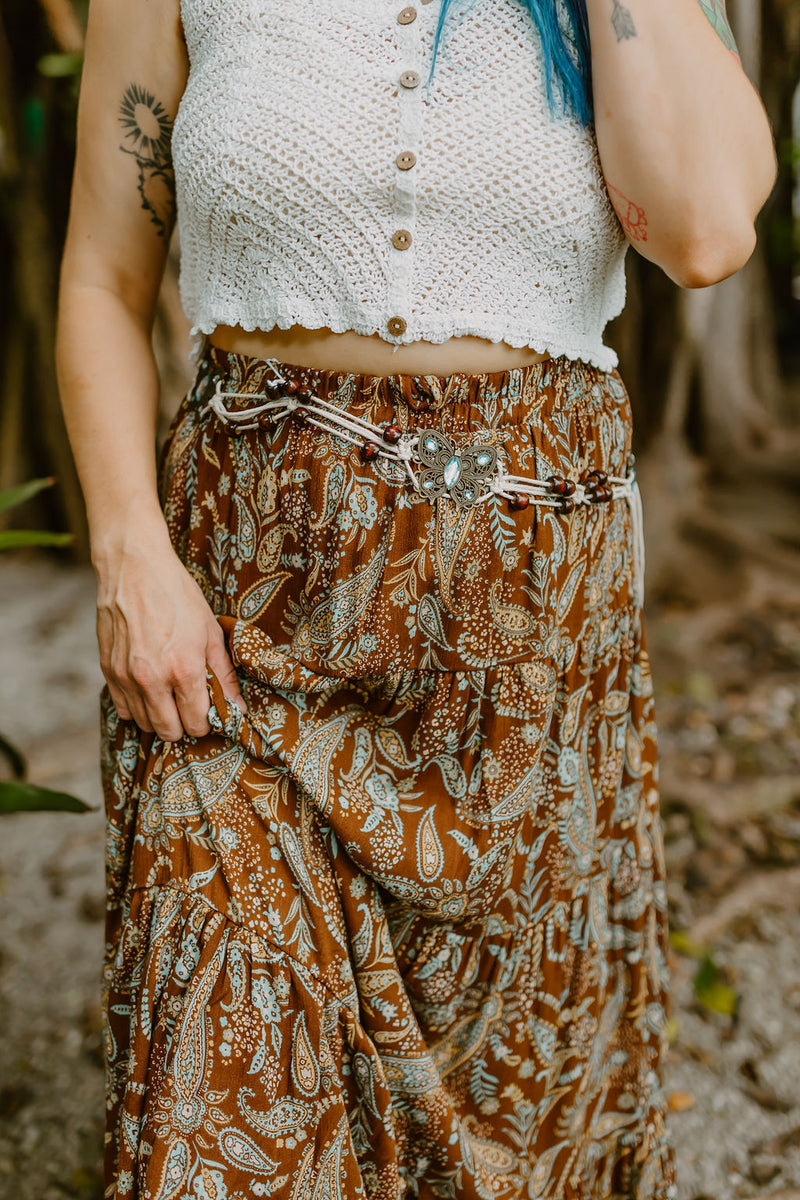 Paisley Maxi Skirt