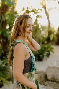 Philodendron Clay Earrings