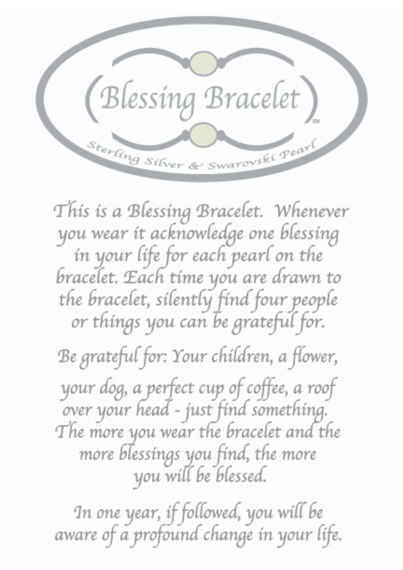 All Sterling Silver Blessing Bracelet