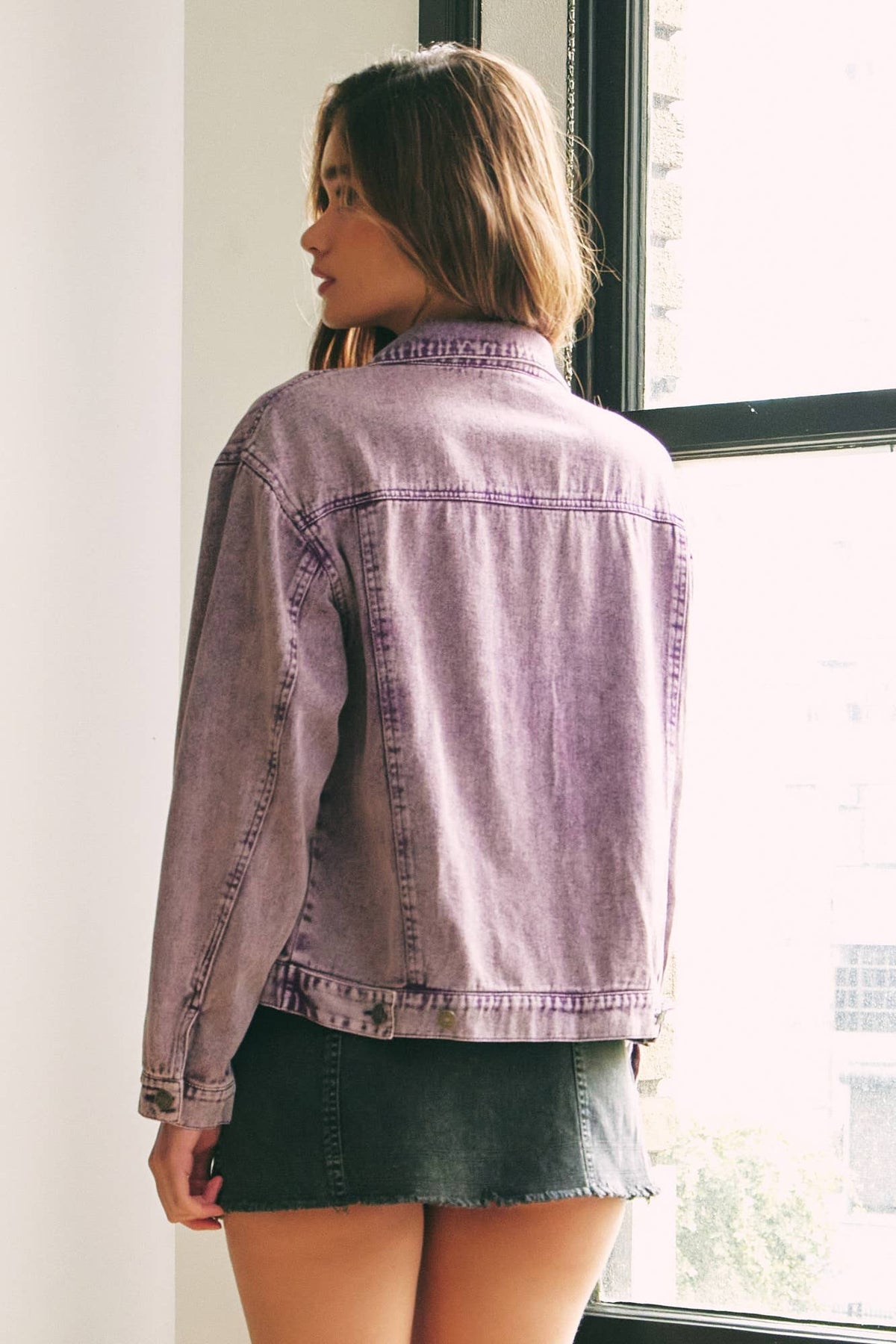 Violet Denim Jacket