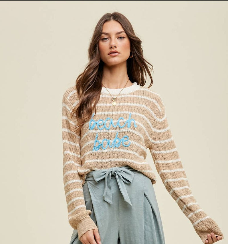 BEACH BABE LIGHTWEIGHT SWEATER