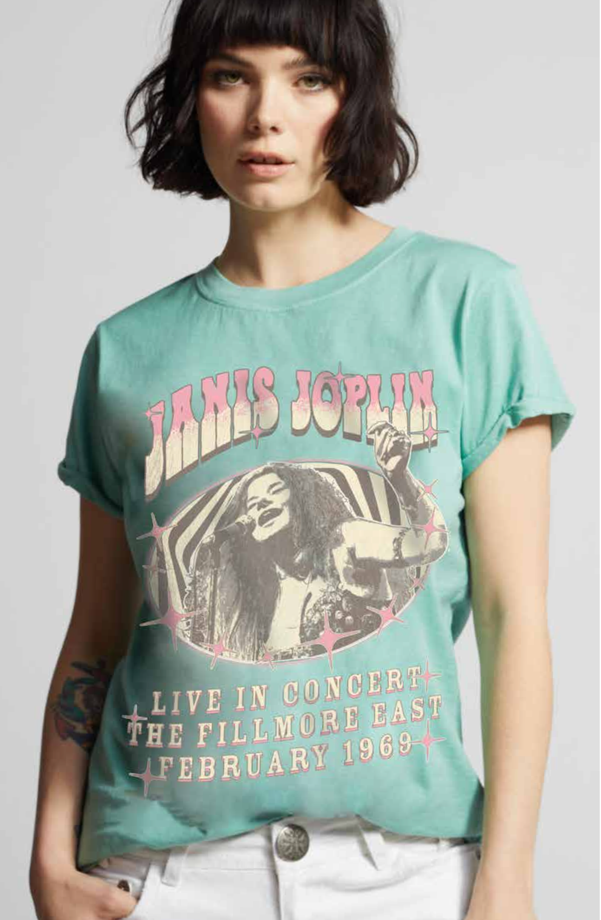 Janis Joplin Live 1969 Graphic Tee