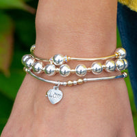 Count Your Blessings Bracelet in Sterling Silver and Gold Filled