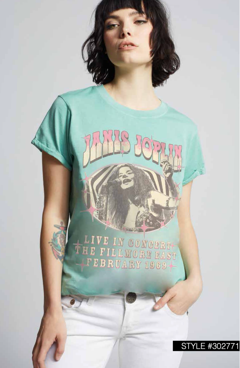 Janis Joplin Live 1969 Graphic Tee