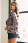 Violet Denim Jacket