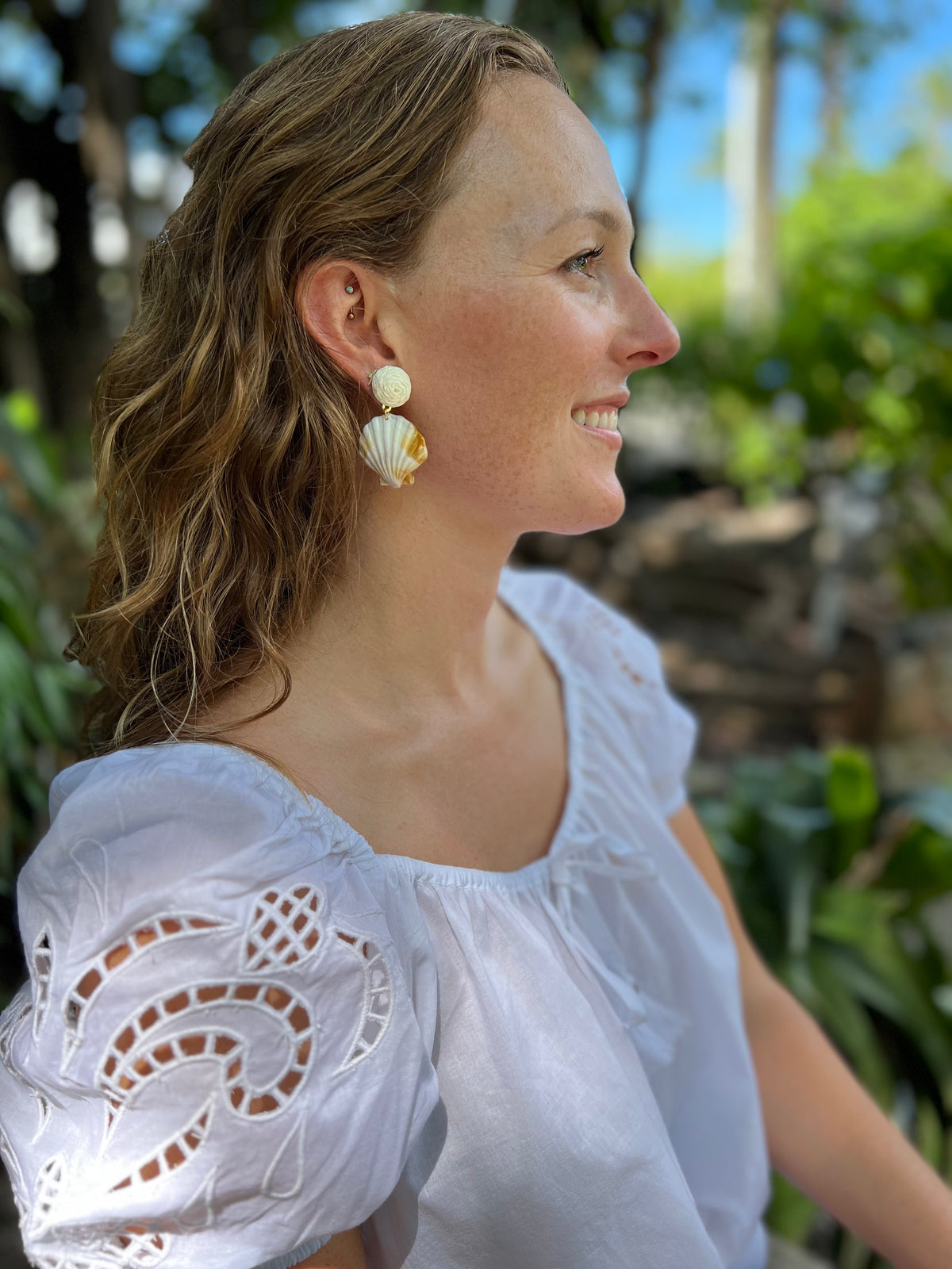 Seashell Drop Earrings