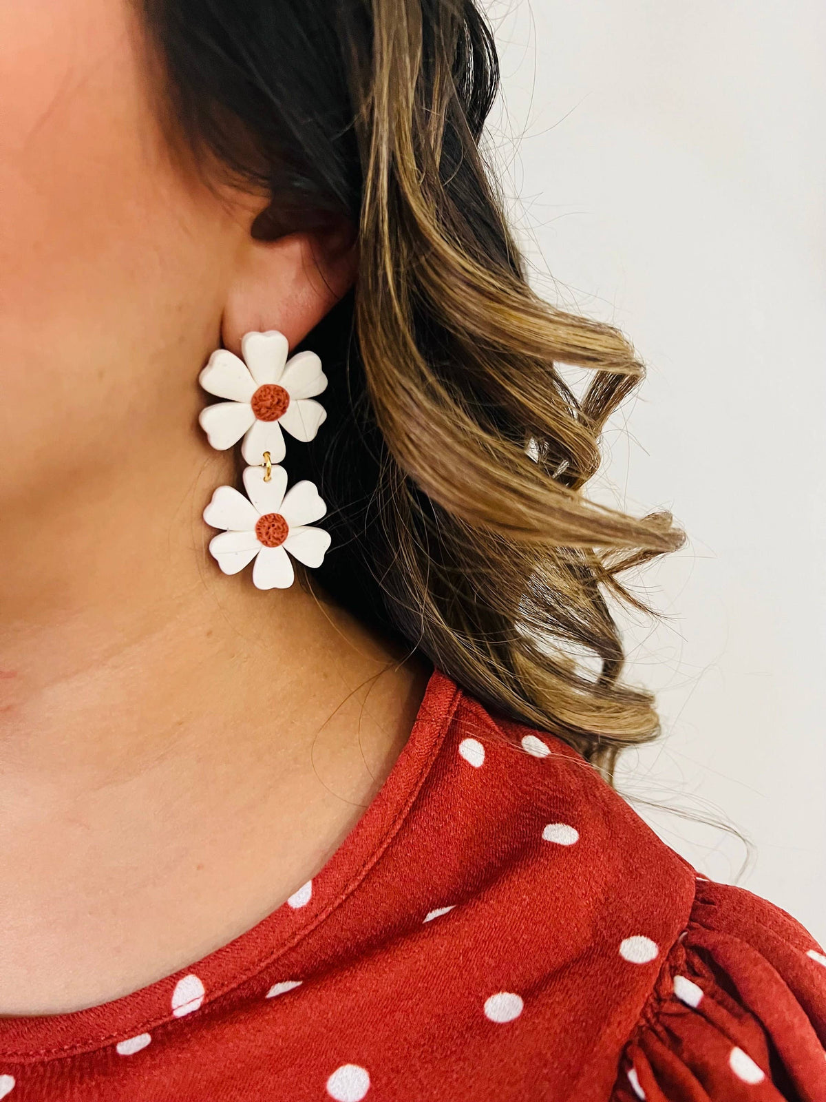 Polymer Clay Flower Earrings