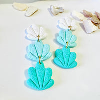 Polymer Clay Shell Earrings