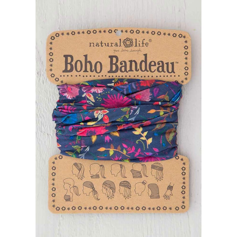 Navy Wildflower Boho Bandeau