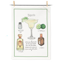 Margarita Recipe Tea Towel