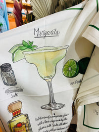 Margarita Recipe Tea Towel